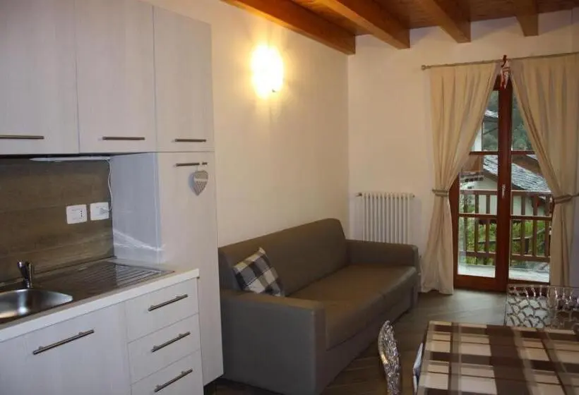 庭の見える1ベッドルームアパートメント, Villaggio Delle Alpi