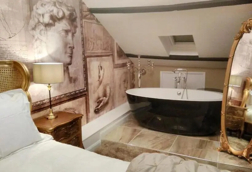 キングサイズベッドのデラックスルーム, The Town House At Brecon