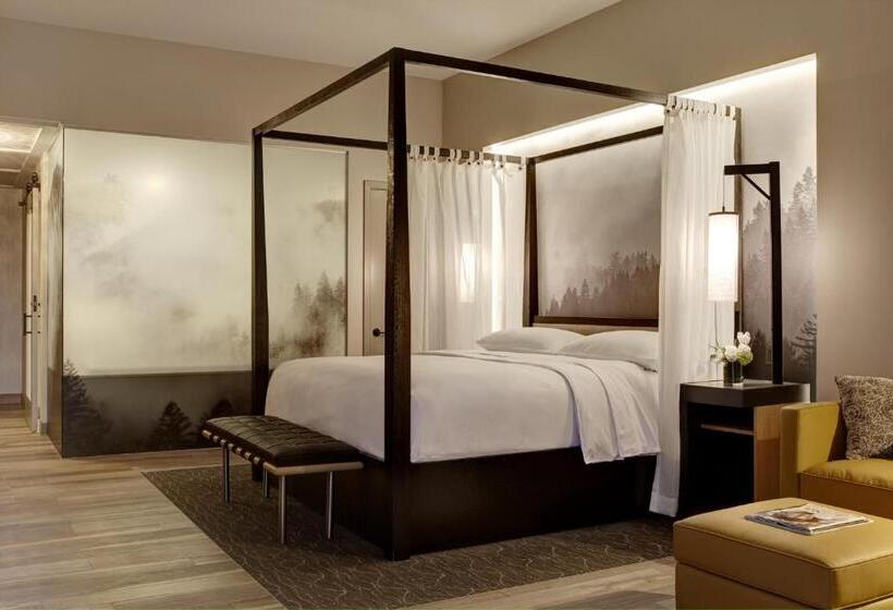 מיטת קינג בסוויטה, Archer Hotel Napa