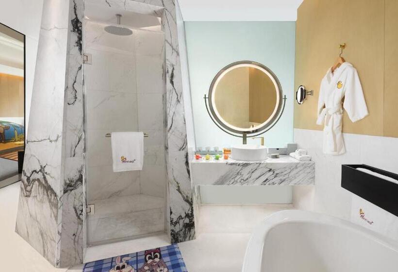 quarto Deluxe Cama King Vista Cidade, Le Meridien Shanghai Hongqiao,minhang