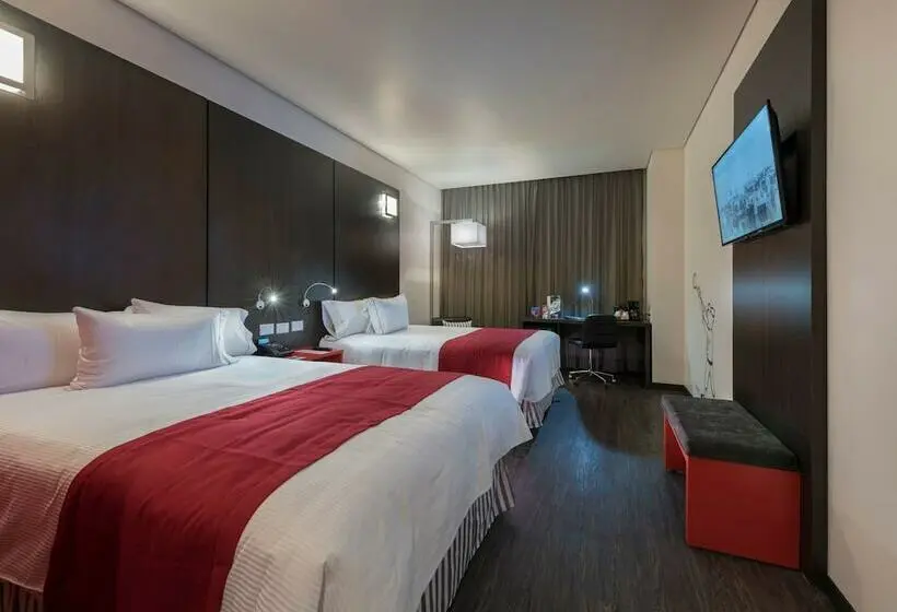 2ダブルベッドのスタンダードルーム, Ramada Encore By Wyndham Puebla