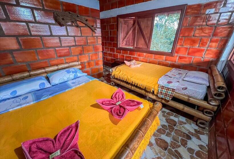 חדר אקונומי לשלושה, Cabañas Y Glamping Colinas De San Diego