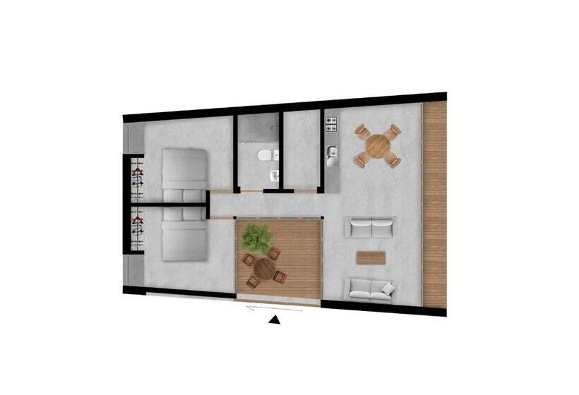 آپارتمان 2 خوابه با تراس, Cabo Verde Beach Sport Resort