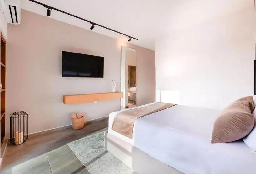 キングサイズベッドのデラックスルーム, Areia Boutique Hotel   Puerto Morelos