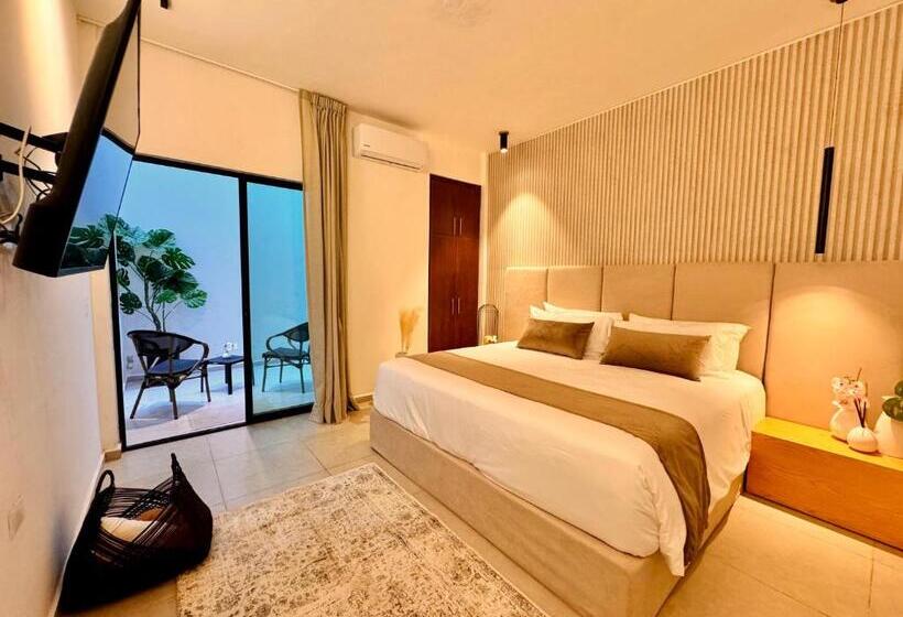 اتاق استاندارد با چشم‌انداز باغ, Areia Boutique Hotel   Puerto Morelos