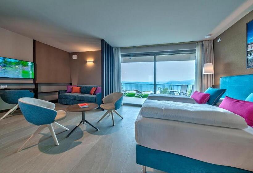 جناح جونيور مطل علي البحيرة, Sky View Garda Lake By Hotel Galvani