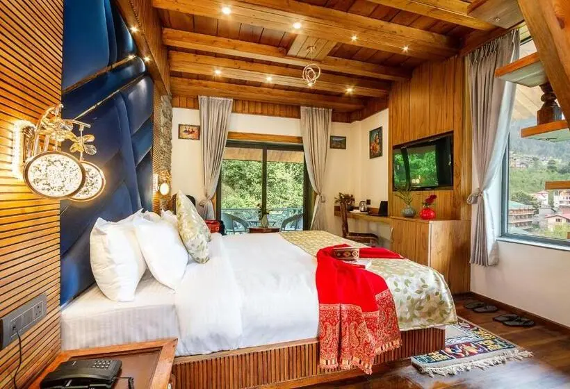Standard-huone Vuoristonäkymä, Jannat Resort And Spa Manali A Centrally Heated Himalayas View Resort