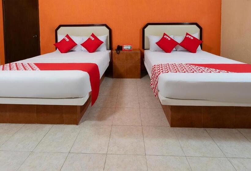 2ダブルベッドのスタンダードルーム, Oyo Hotel Merida