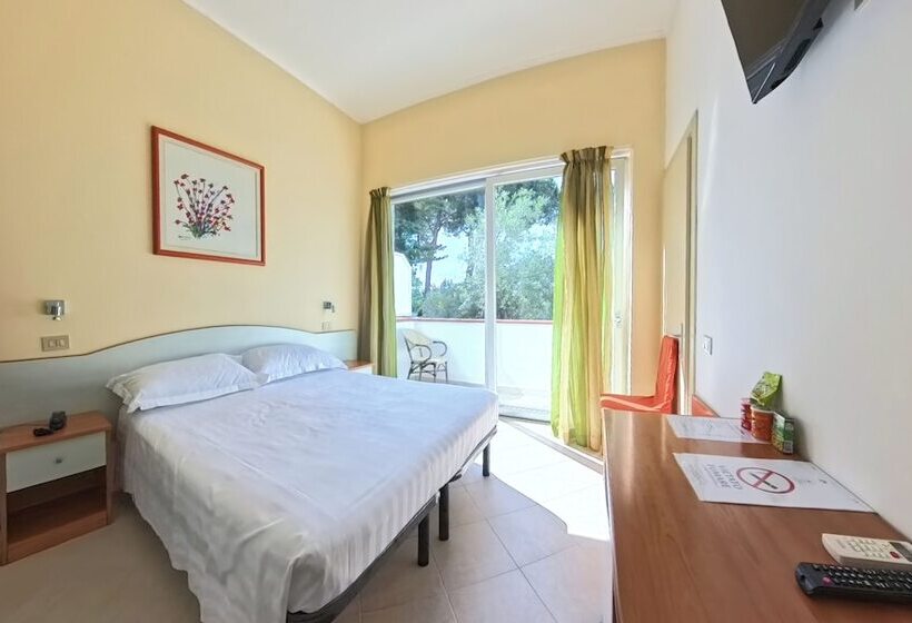 可看到停车场的标准间, Capo Circeo