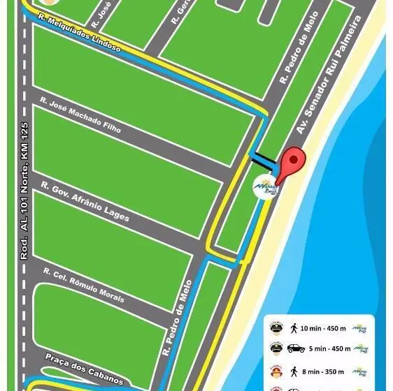 景色の見えるスタンダード４人部屋, Maraga Beach Hostel