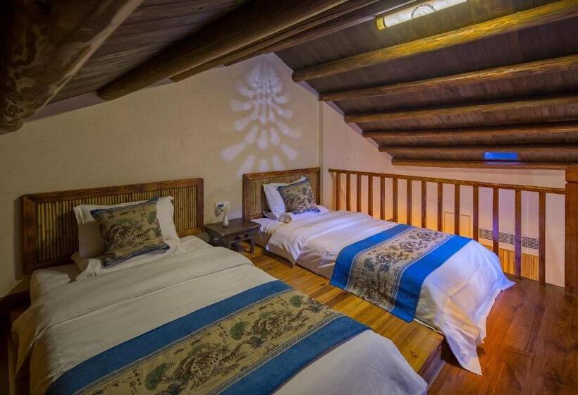 اتاق دوبلکس, Yangshuo Ancient Garden Boutique Hotel Free Pick Up From Airport Or Ts Over 3 Nights