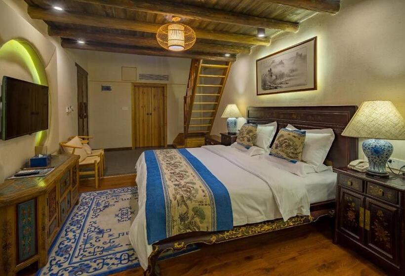 اتاق دوبلکس, Yangshuo Ancient Garden Boutique Hotel Free Pick Up From Airport Or Ts Over 3 Nights