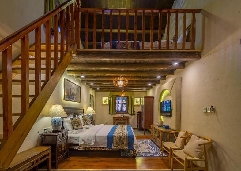 اتاق دوبلکس, Yangshuo Ancient Garden Boutique Hotel Free Pick Up From Airport Or Ts Over 3 Nights