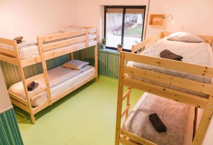 تختخواب در اتاق مشترک, Hospedium Hostel Republica Surf House