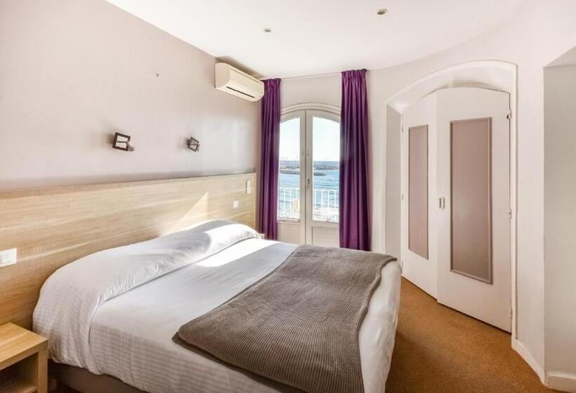 海景标准间带阳台, Hôtel Beau Rivage