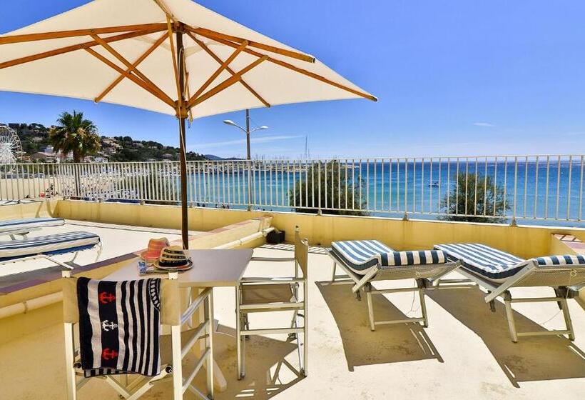 海景标准间露台, Hôtel Beau Rivage