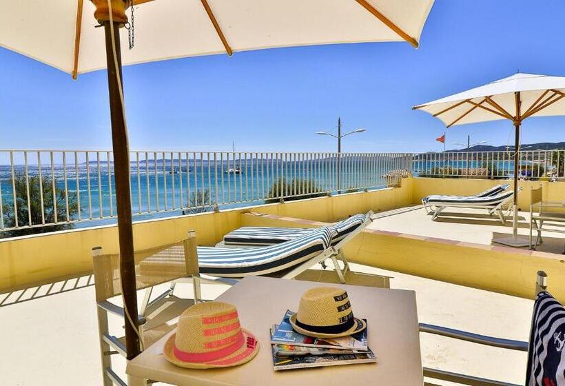 海景标准间露台, Hôtel Beau Rivage