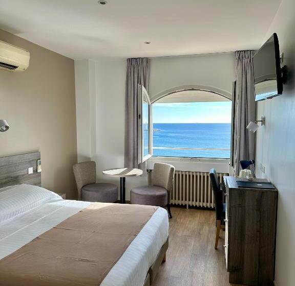 带海景的标准房, Hôtel Beau Rivage
