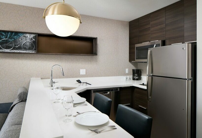 带双人床的标准工作室, Residence Inn By Marriott Boulder Canyon Boulevard