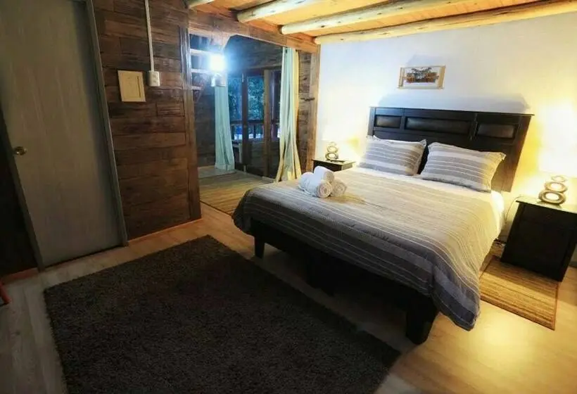 اتاق سوپریور با چشم‌انداز باغ, Hostal & Loft El Laurel Temuco