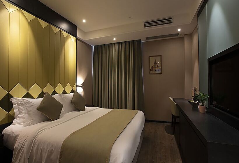 Standart Oda, Shanghai Deco Hotel Free Shuttle Bus From Pudong Airport And Disneyland