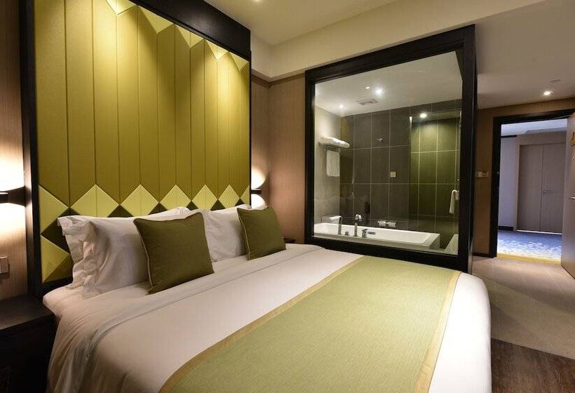 Delüks Oda, Shanghai Deco Hotel Free Shuttle Bus From Pudong Airport And Disneyland