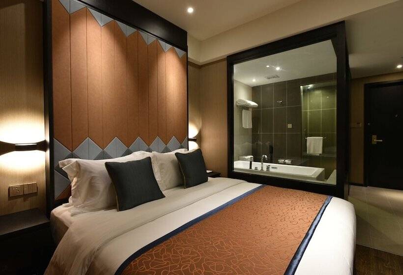 Delüks Oda, Shanghai Deco Hotel Free Shuttle Bus From Pudong Airport And Disneyland