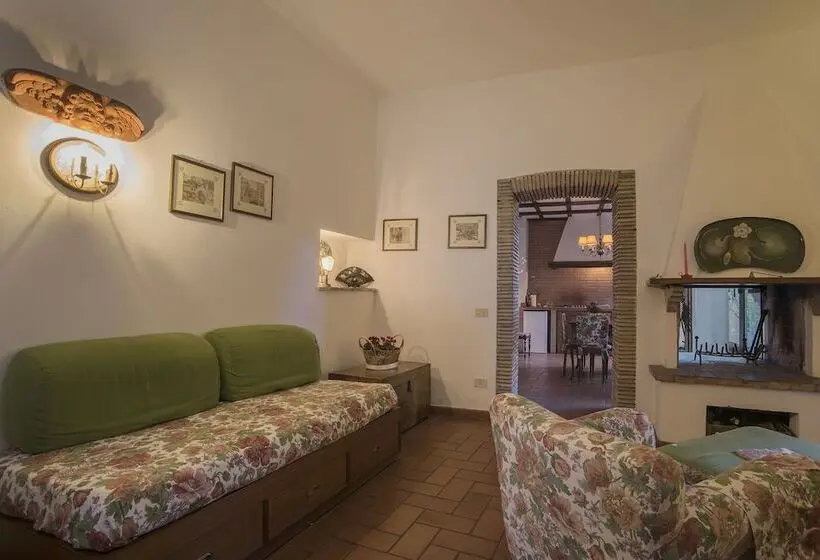 庭の見える１ベッドルームアパートメント, Castello Di Proceno Albergo Diffuso In Dimora D'epoca