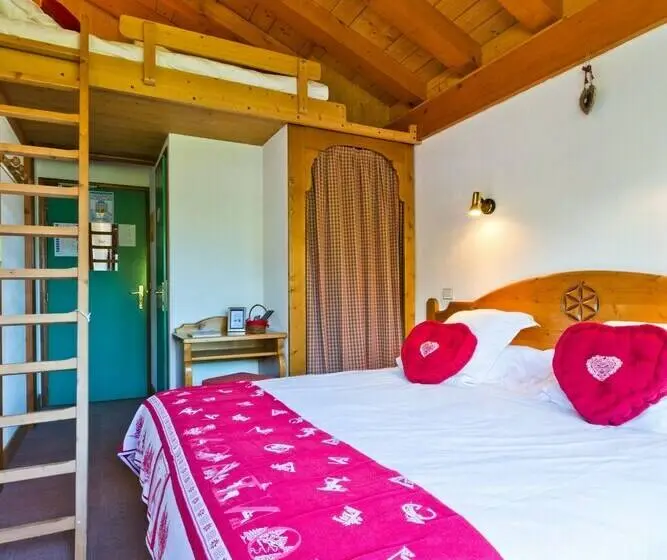 اتاق استاندارد با بالکن, Chalet Hôtel Aiguille Blanche