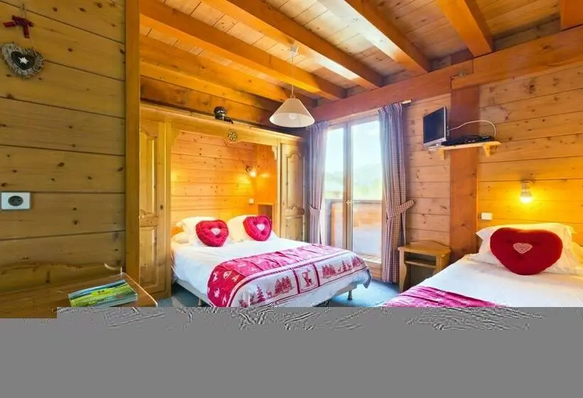 اتاق استاندارد با بالکن, Chalet Hôtel Aiguille Blanche