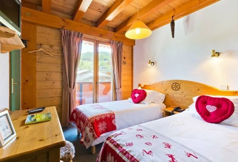 اتاق استاندارد با بالکن, Chalet Hôtel Aiguille Blanche