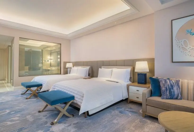 2ダブルベッドのスタンダードルーム, Le Méridien Suzhou, Suzhou Bay