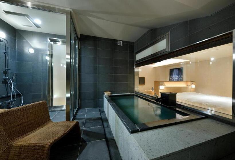 Standard room with outdoor bath, Sake Hotel Tamakiya