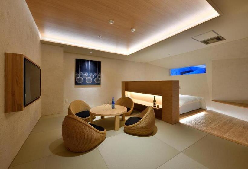 غرفة قياسية مع حمام خارجي, Sake Hotel Tamakiya