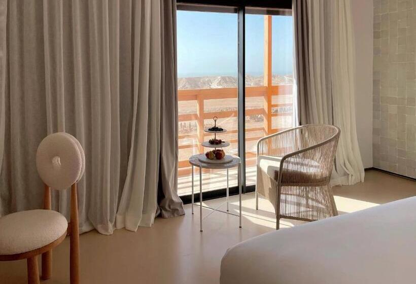 חדר דלוקס עם מרפסת נוף לים, La Tour D Eole