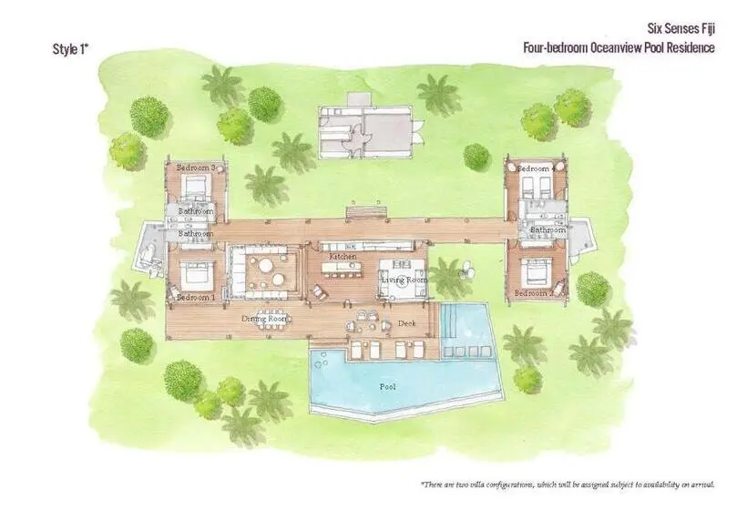 オーシャンビュースタンダードルーム, Six Senses Fiji