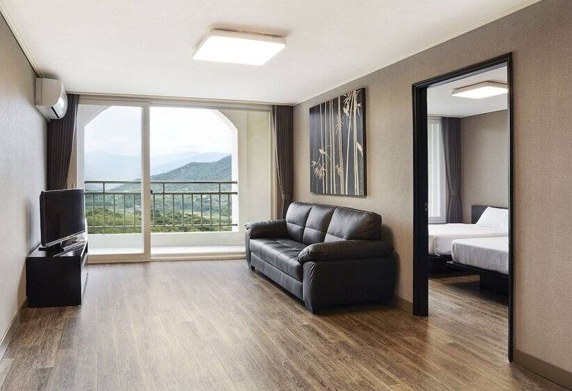 شقة ديلوكس غرفة واحدة, Kensington Resort Jirisan Hadong