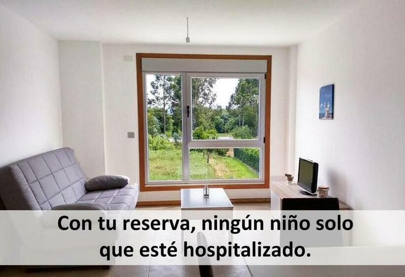 Apartamento 1 Dormitório, Apartamentos Illa de Arousa 3000