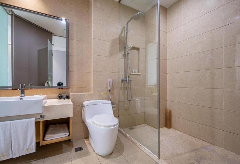 اتاق دلوکس با تخت کینگ و چشمانداز شهر, Xiamen Shu Yue