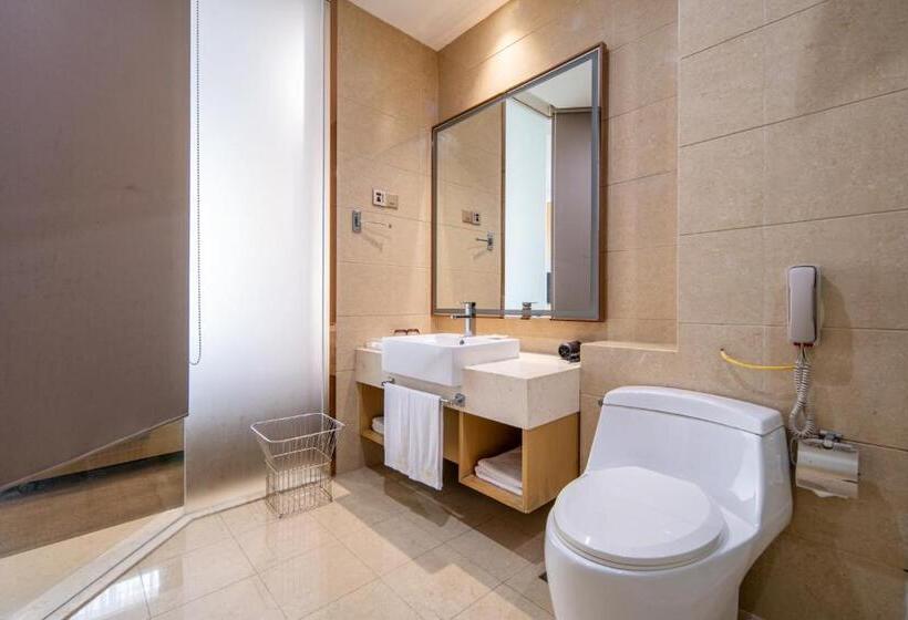 اتاق دلوکس با تخت کینگ و چشمانداز شهر, Xiamen Shu Yue