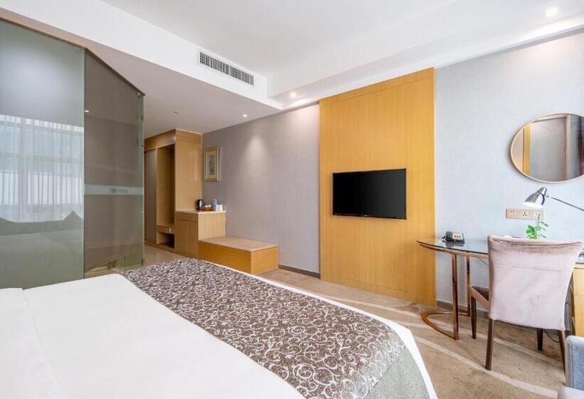 اتاق دلوکس با تخت کینگ و چشمانداز شهر, Xiamen Shu Yue