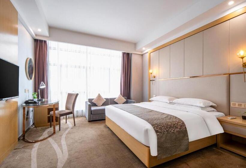 اتاق دلوکس با تخت کینگ و چشمانداز شهر, Xiamen Shu Yue