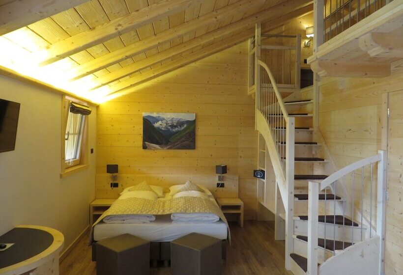 マウンテンビューファミリールーム, B&b Ecohotel Chalet Des Alpes