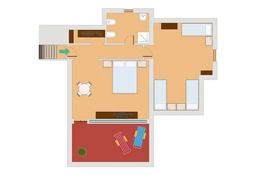 2 Bedroom Penthouse Apartment