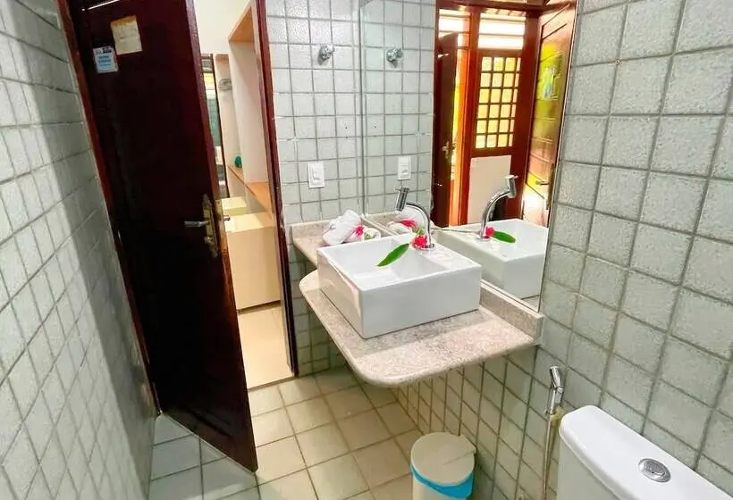 １階のスタンダードルーム, Eco Pousada Paraiso Dos Coqueirais