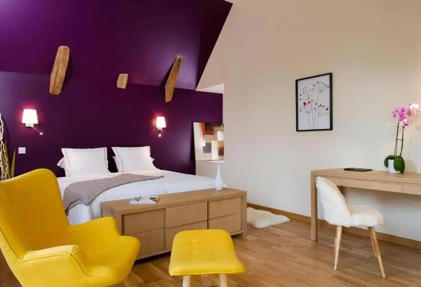 バルコニー付きスタンダードルーム, Logis Auberge De La Tour Hôtel & Restaurants