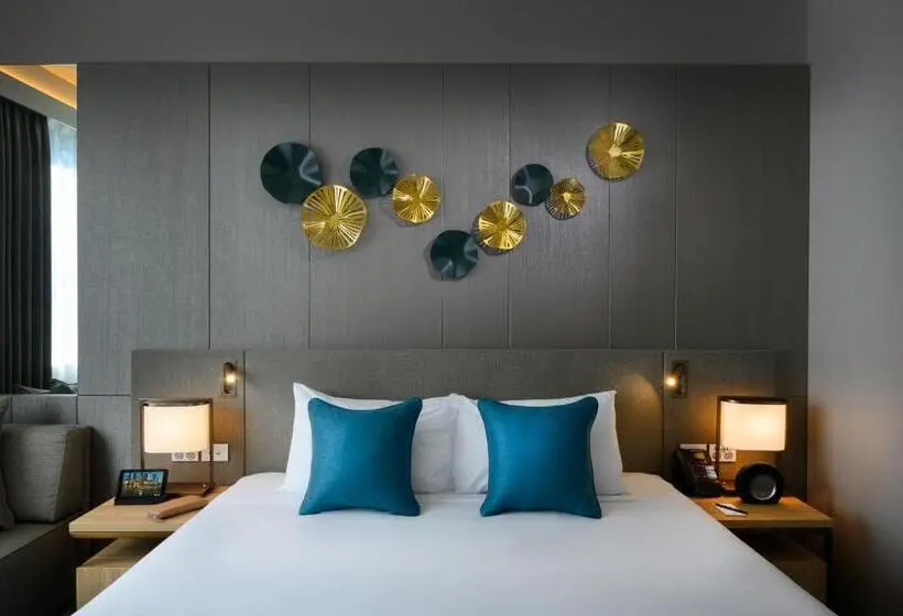 キングサイズベッドのデラックスルーム, Novotel Melbourne Central