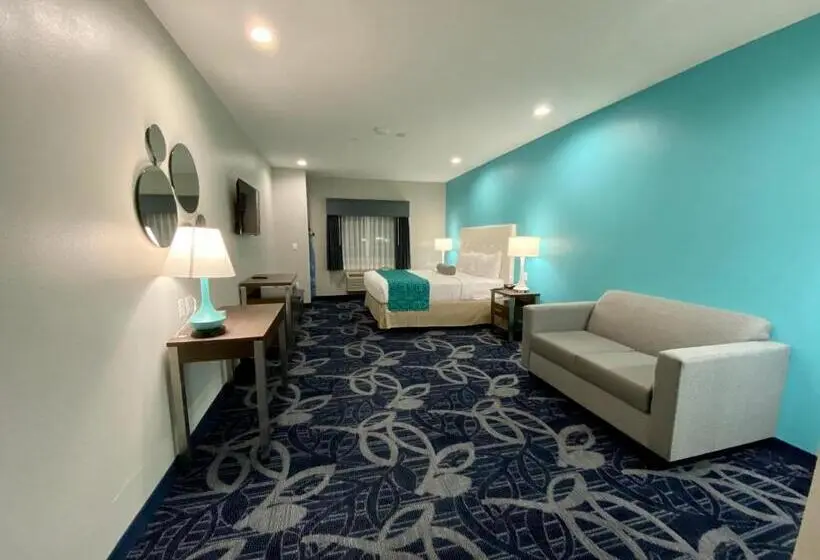 キングサイズベッドのスタンダードルーム, Americas Best Value Inn Houston Willowbrook