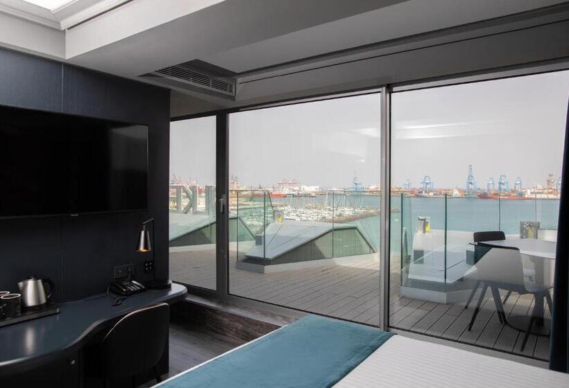 חדר דלוקס נוף לים, Silken Saaj Las Palmas