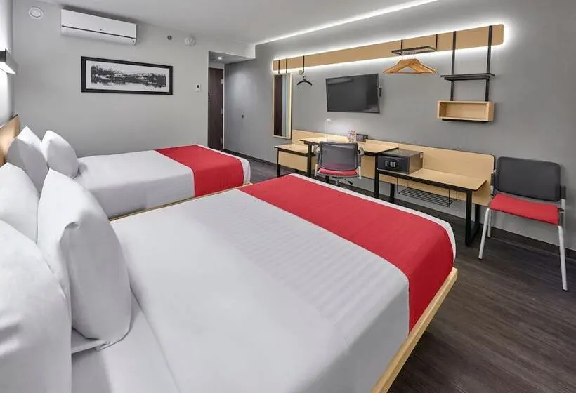 ２ダブルベッドのスタンダードルーム, City Express By Marriott Ciudad De México La Villa